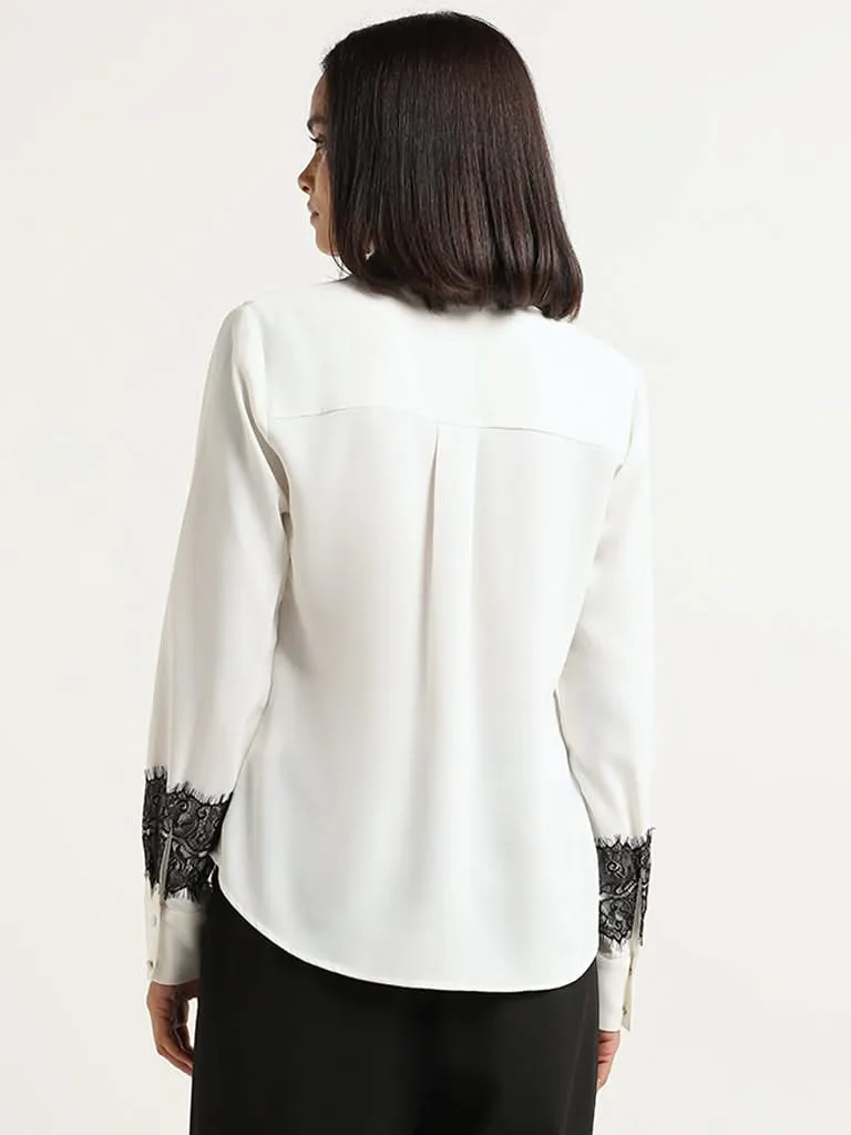 Wardrobe White Lace Shirt