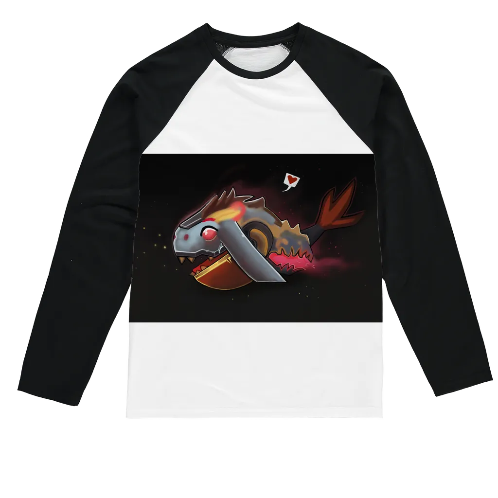 Whale Strider Sublimation Baseball Long Sleeve T-Shirt