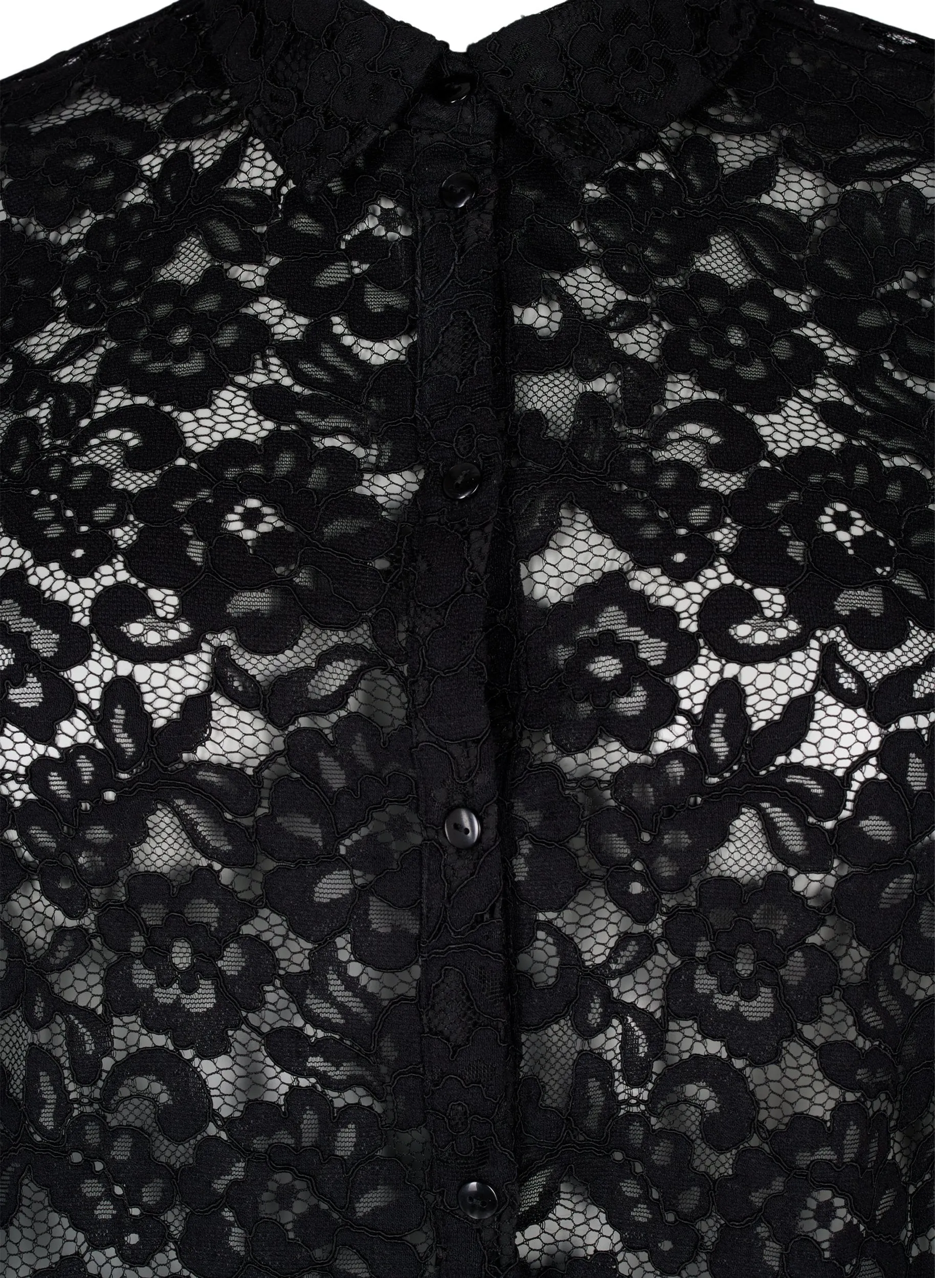 Zizzi Black Lace Shirt